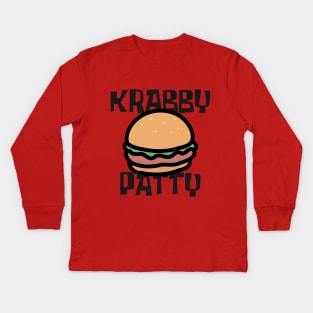 Crab Patty Kids Long Sleeve T-Shirt